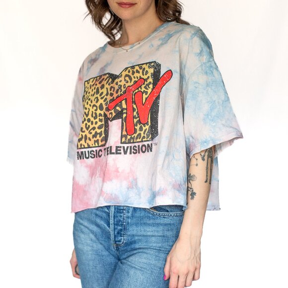 MTV • Medium/Large • Cropped T-Shirt • Tie-dye - Picture 9 of 11